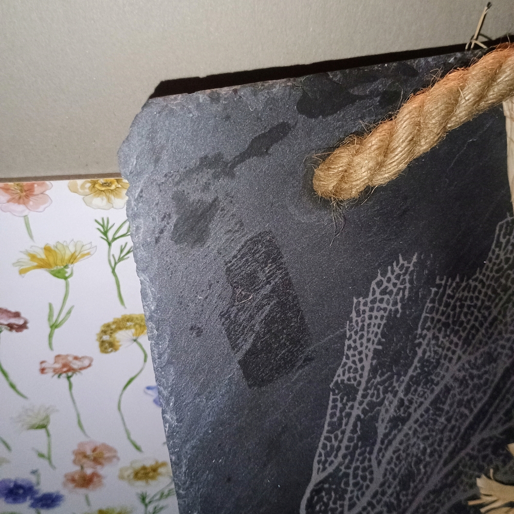 Decorative Slate Tray with Rope - Picture 2 of 4
